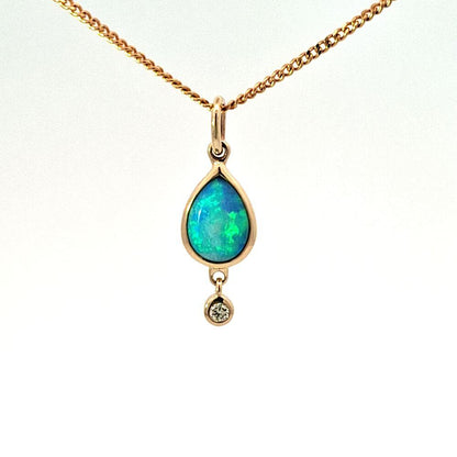 Pear shape Opal pendant